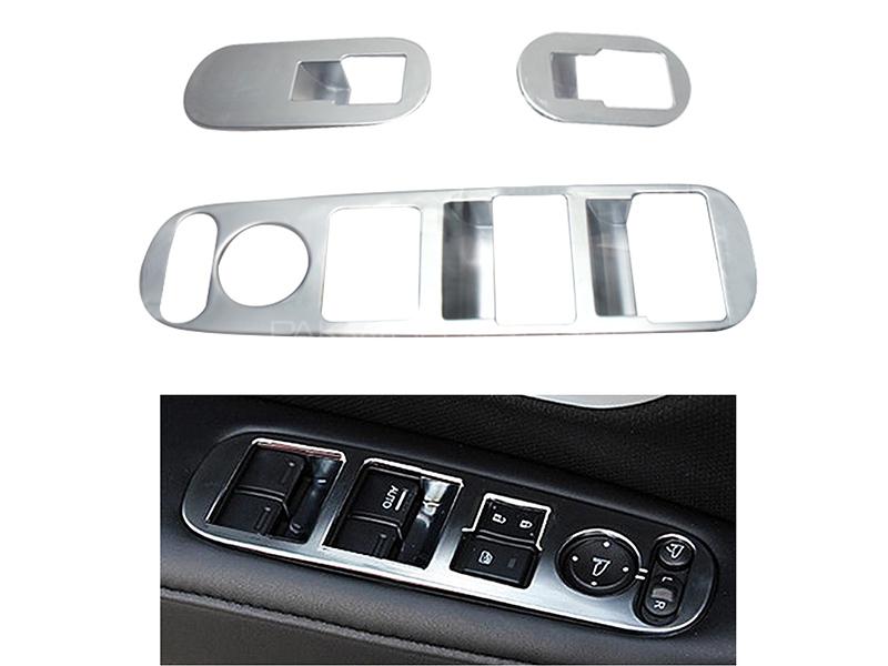 Inner Window Switch Trim Cover Chrome For Honda Vezel 2013-2018 Image-1
