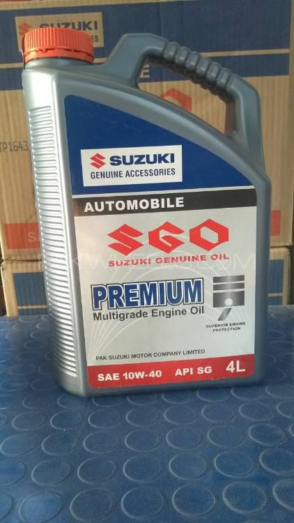 SAE 10W-40 Suzuki Premium multigrade engine oil API SG 4L. Image-1