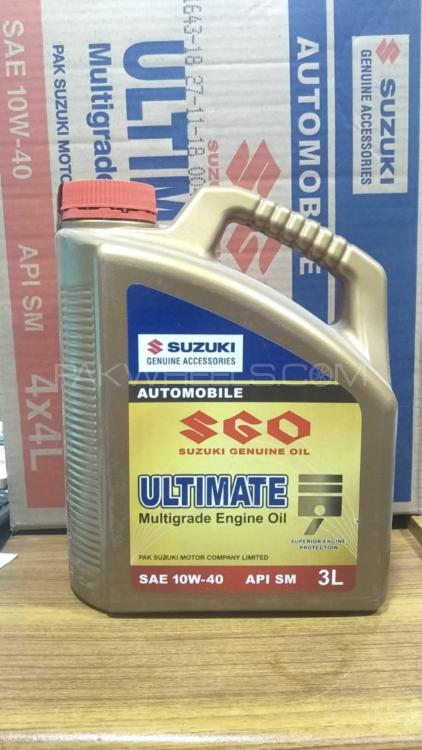 SAE 10W-40 Suzuki ULTIMATE multigrade  engine oil API SM 3L. Image-1