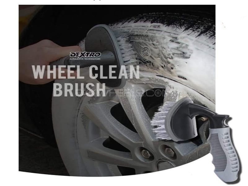 Car Wheel Washing Brush Wide Image-1