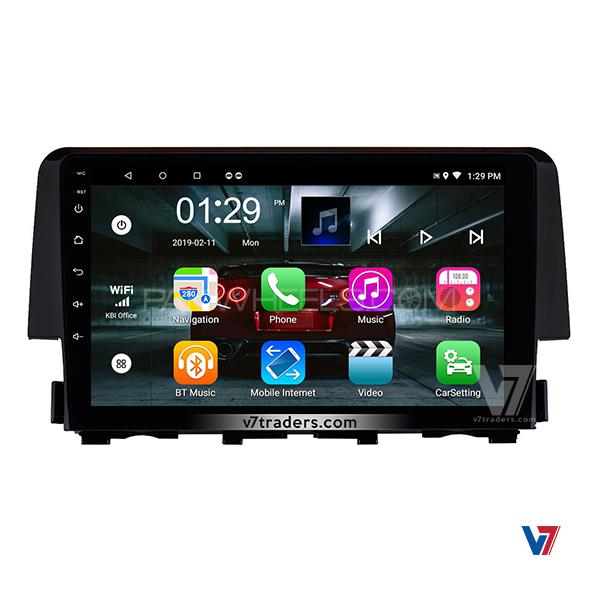 Buy Honda Civic Car Panel 10 inch LCD Screen Android GPS navigation DVD ...