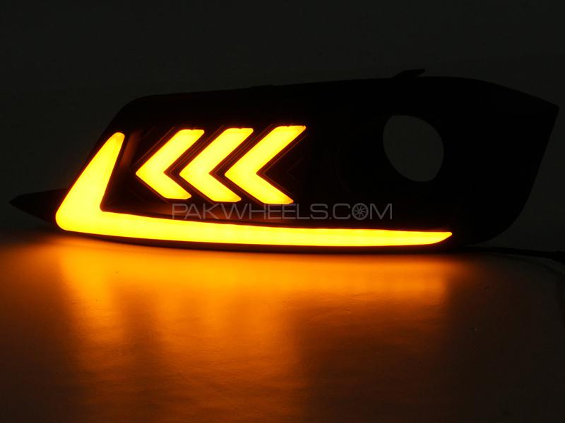 Honda Civic Nike Style Front DRL Fog Lamp Covers For  2016-2020 Honda Civic Nike Style Front DRL Fog Lamp Covers For  2016-2020 Image-4