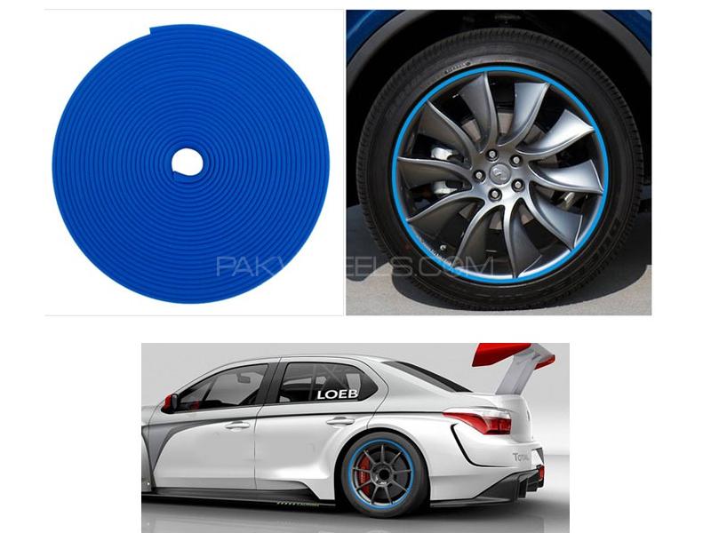 Car Rim Protector Blue for sale in Lahore Image-1