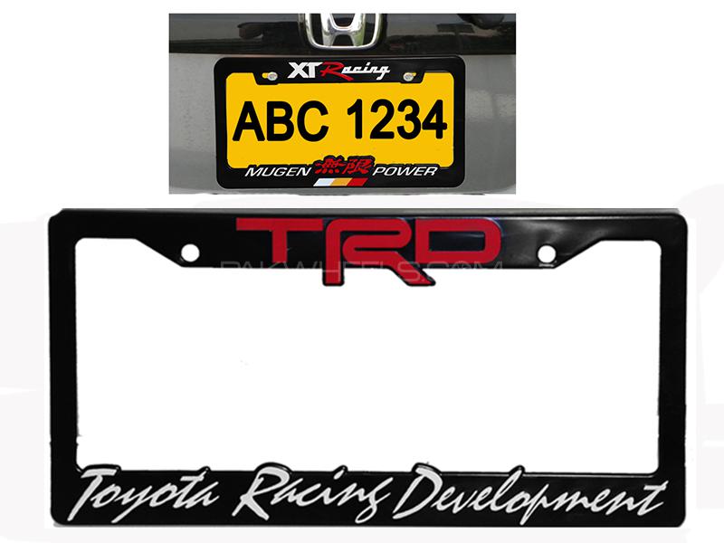 TRD Toyota Racing Development Number Plate Frame  Image-1