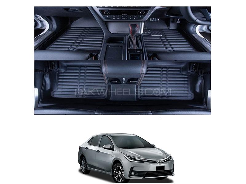 5D Floor Mat For Toyota Corolla 2014-2020 - Black  Image-1
