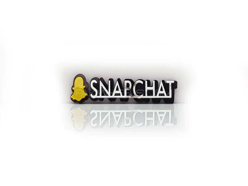 Snapchat 2 Plastic Pvc Emblem Image-1
