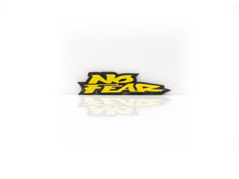 No Fear Black Plastic Pvc Emblem Image-1