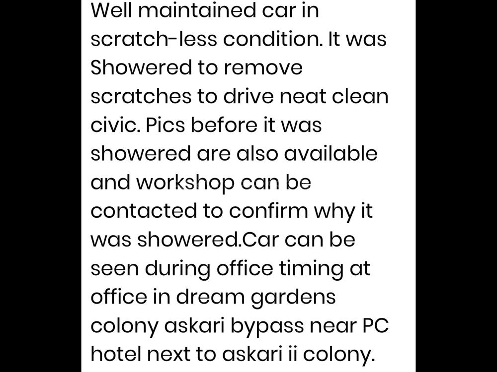 Honda Civic 2011 for Sale in Multan Honda Civic 2011 for Sale in Multan Image-7