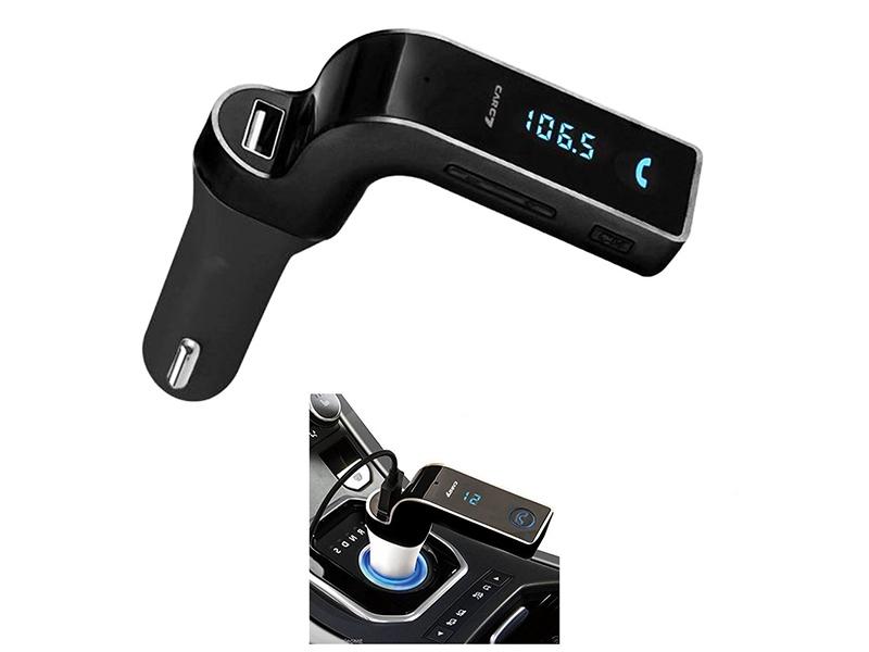Universal G7 Bluetooth Car Charger & FM Transmitter Image-1