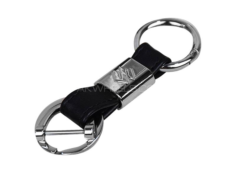 Leather Ring Keychain - Suzuki  Image-1