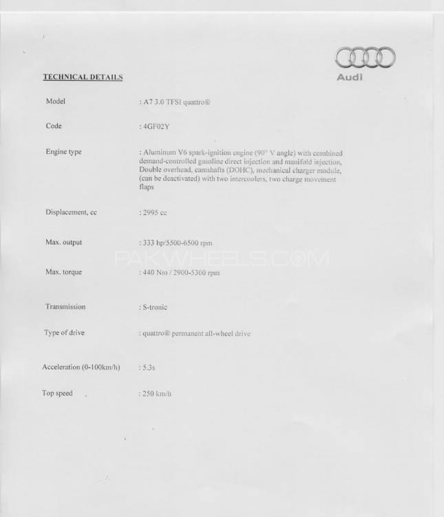 Audi A7 2016 for Sale in Islamabad Audi A7 2016 for Sale in Islamabad Image-6