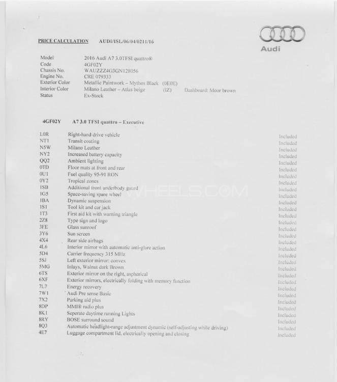 Audi A7 2016 for Sale in Islamabad Audi A7 2016 for Sale in Islamabad Image-7