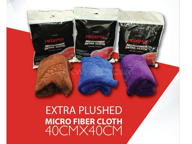Maxima Extra Plushed Microfiber Detailing Towel 40x40 Pack of 3 Image-1