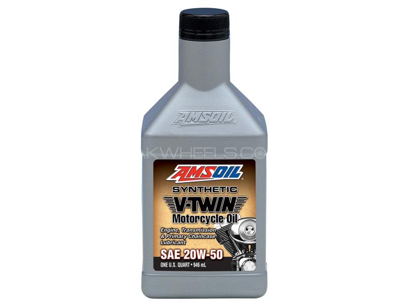Amsoil 20w50 Synthetic V Twin Harley Davidson Motor Cycle Engine Oil 946ml for sale in Lahore Image-1
