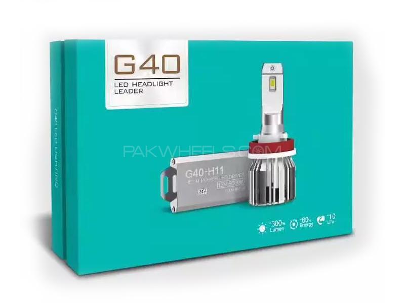 Car High Lumen G40 Led Headlight Bulbs 6000k With Power Safety Kit 9005 Image-1