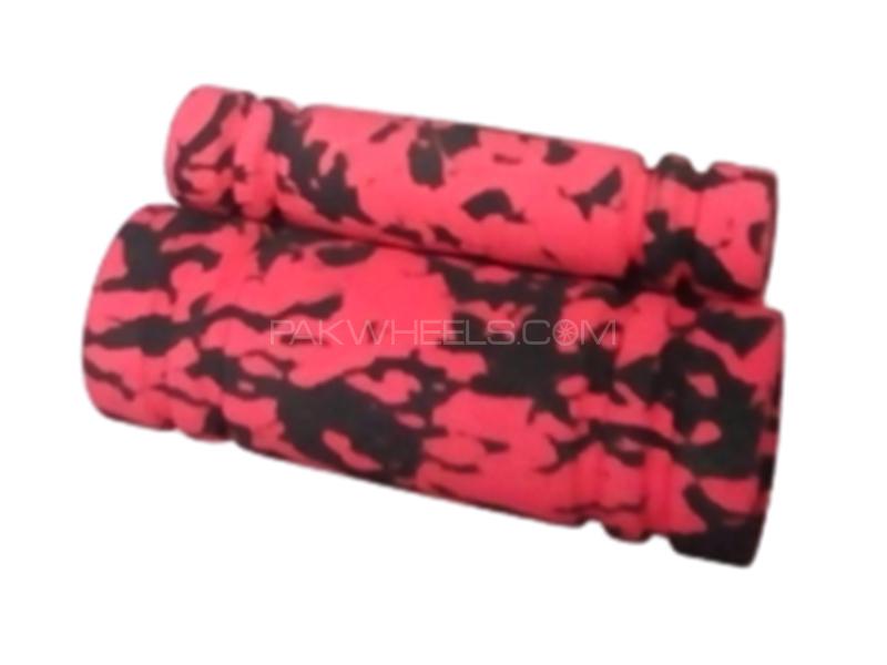 Universal Fancy Foam Cover For Handle Grip - Pink Image-1