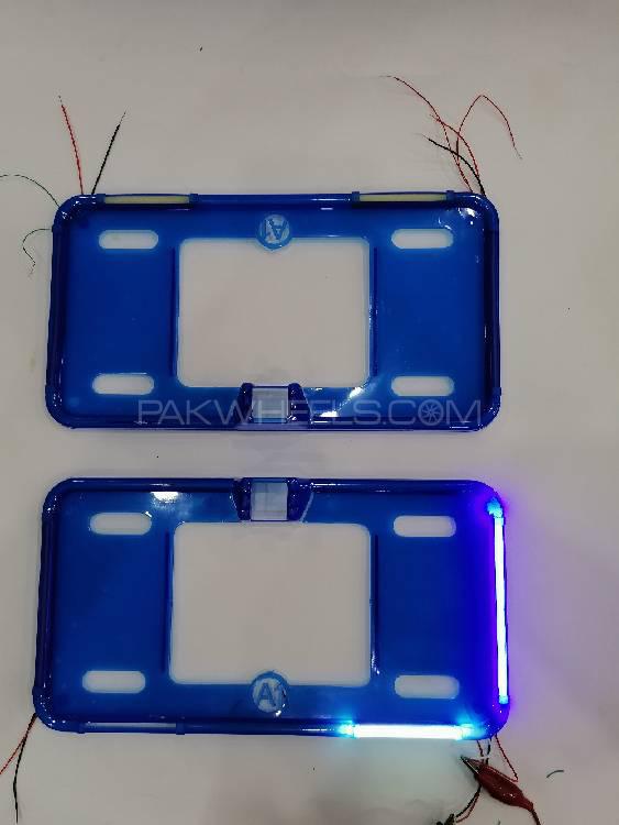 2cs car Neon LED Number Plate Frame With Camera Option 2cs car Neon LED Number Plate Frame With Camera Option Image-9