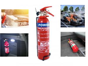 Slide powder fire extinguisher with car mount bracket 1kg 46273074