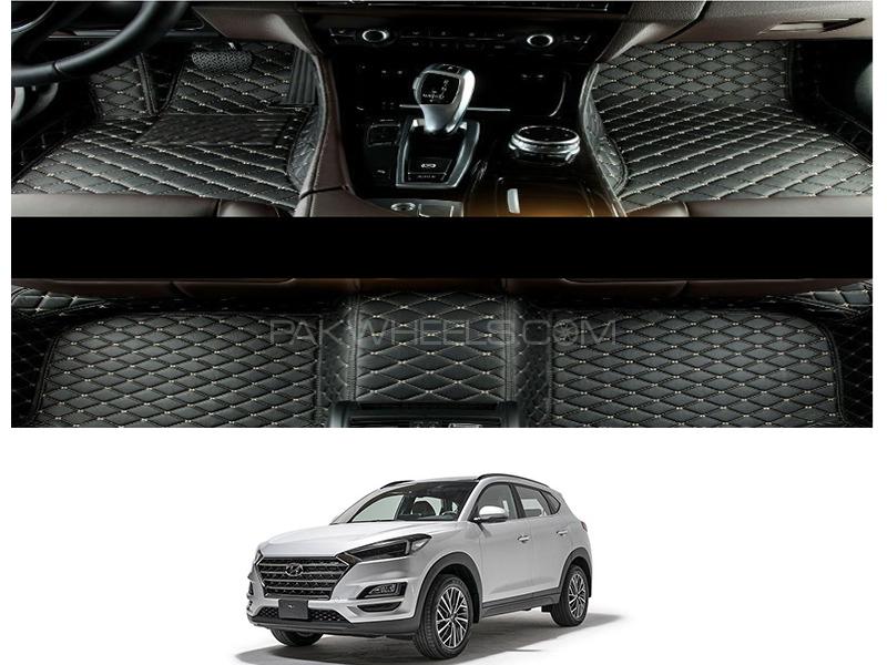 Hyundai Tucson 2020-2021 7D Floor Mats - Black  Image-1