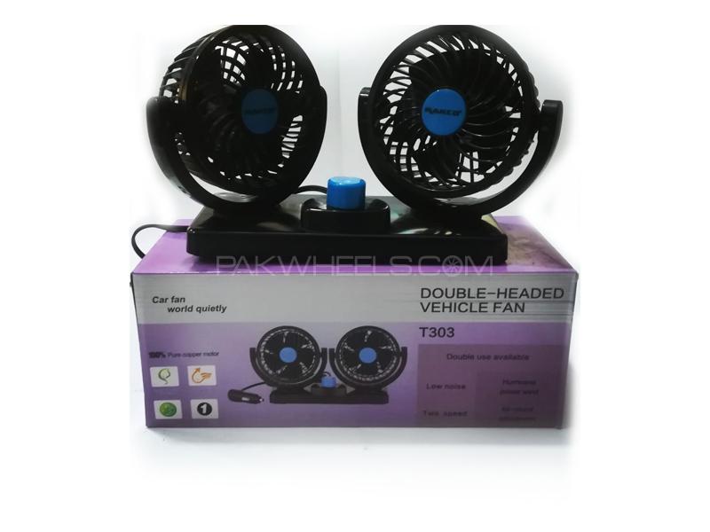 Double Head 360 Rotational Portable Fans Image-1