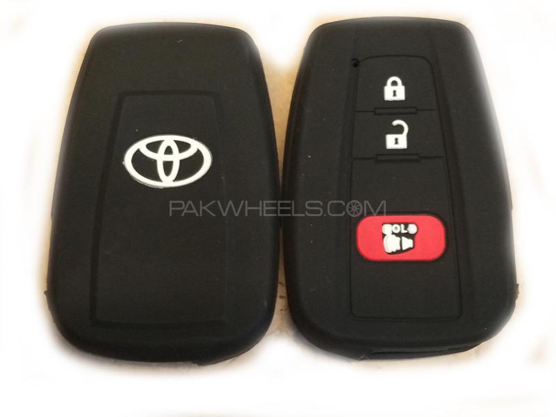 Toyota Prius 2020 Soft Silicone Key Cover Black in Lahore