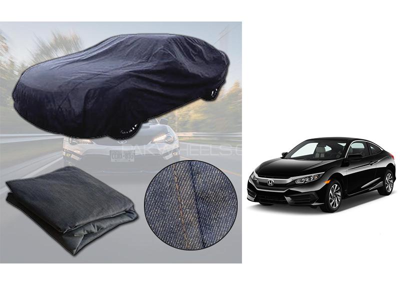 Honda Civic 2016-2021 Denim Double Stitched Top Cover  Image-1