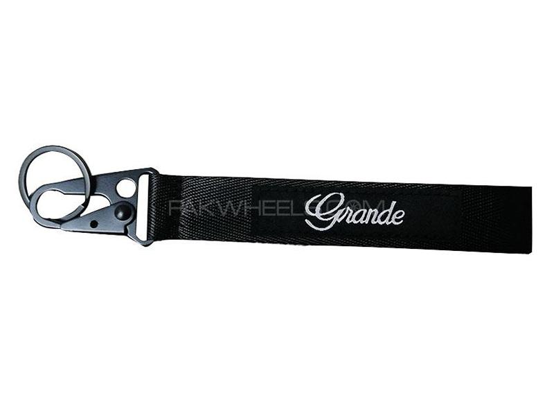 Grande Ribbon Keychain - Black  for sale in Karachi Image-1