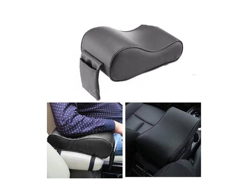Universal Car Memory Foam Arm Rest Cushion Extender Grey Image-1