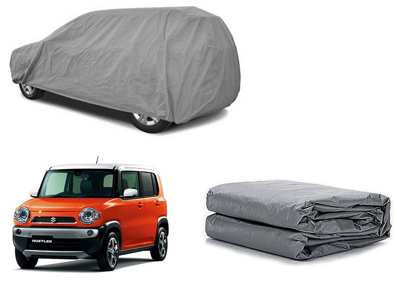 Suzuki Hustler 2014-2021 PVC Cotton Fabric Top Cover - Grey  Image-1