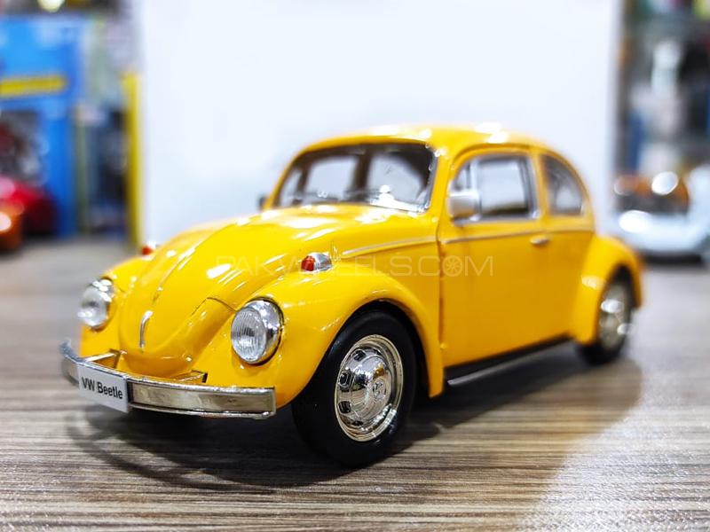 VW Beetle 1967 Die Cast Detailed Model Yellow for sale in Lahore Image-1