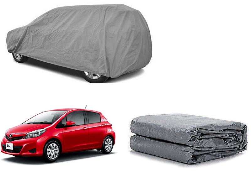 Toyota Vitz 2011-2018 PVC Cotton Fabric Top Cover - Grey  for sale in Karachi Image-1