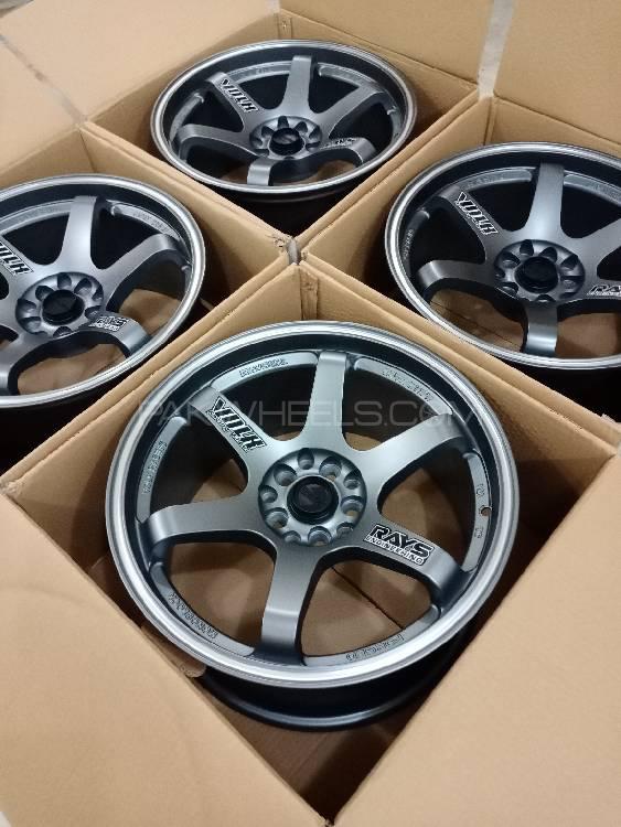 Brand New Rays TE37 Concave Wheels 17" 5nut and 4 Nut Image-1