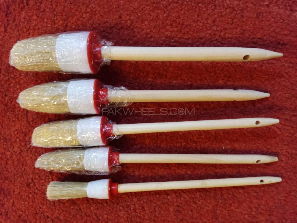 5 Pcs Detailing wooden handle Brush set Image-1