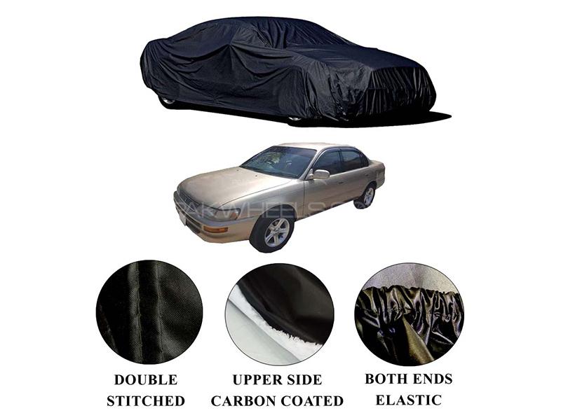 Toyota Corolla 1996-2002 Polymer Carbon Coated Car Top Cover for sale in Karachi Image-1