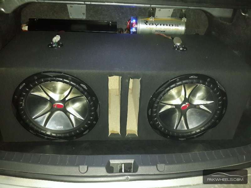two kicker Cvr woofers with base tube  Image-1