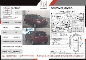 Used Toyota Passo X L Package S  2017