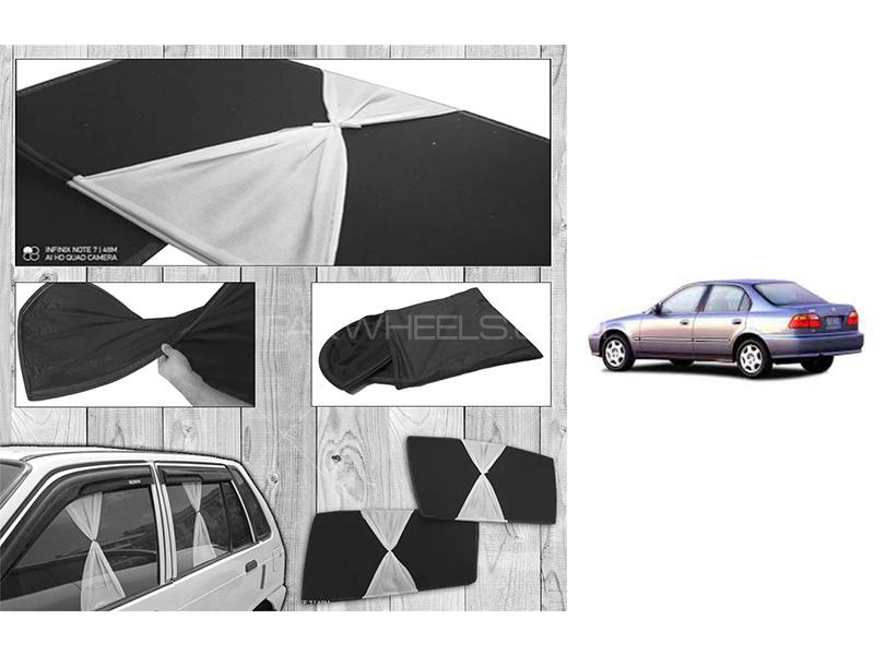 Honda Civic 2000-2001 Fancy Design Foldable Sun Shades  for sale in Karachi Image-1
