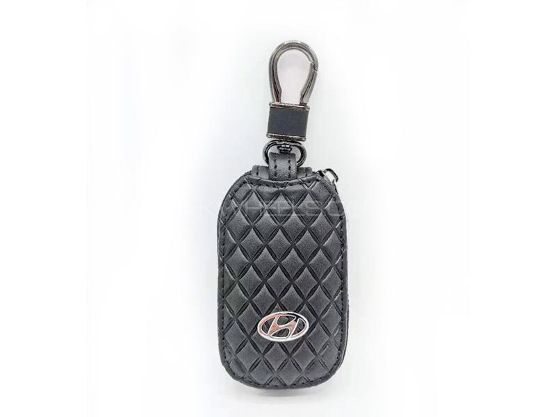 Hyundai Premium Leather Soft Key Pouch Image-1