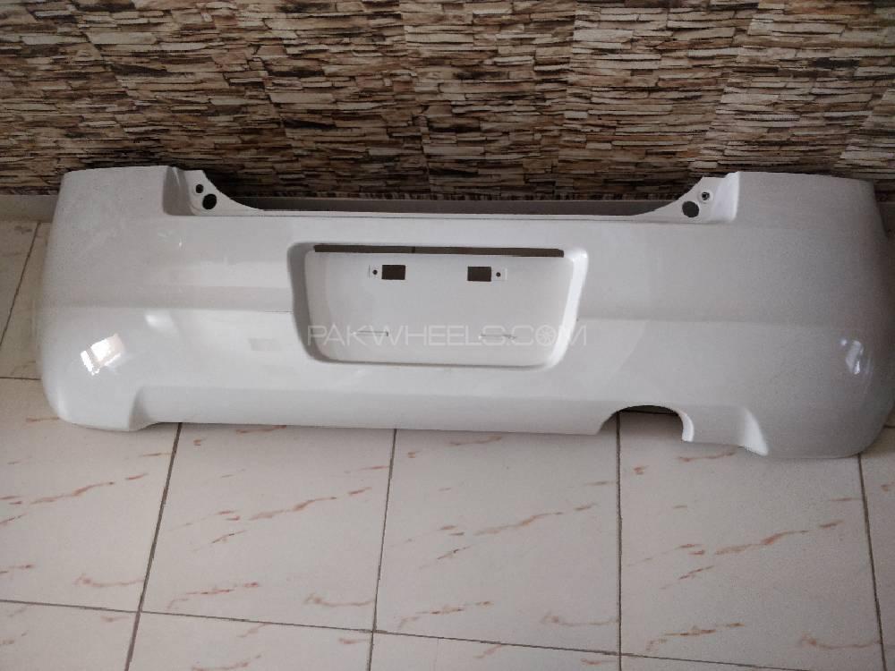 Suzuki Swift Back Bumper (Brand New) White Image-1
