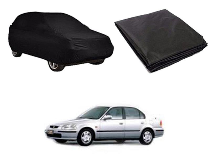Honda Civic 1996-2001 PVC Water Proof Top Cover - Black  Image-1