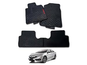 Honda Civic 2016-2021 Genuine Shape PVC Floor Mats - Black