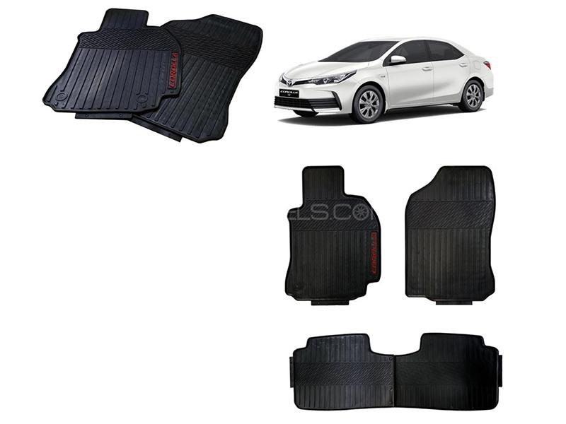 Toyota Corolla 2014-2021 Genuine Shape High Quality PVC Mats - Black  Image-1