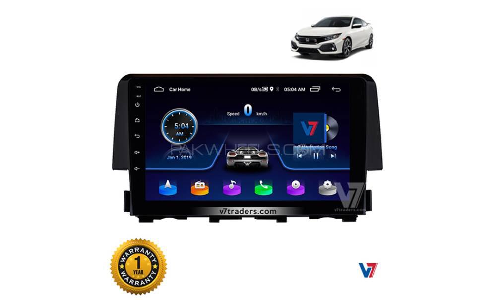 V7 Honda Civic Car Panel 10 inch LCD Screen Android GPS navigation DVD Image-1