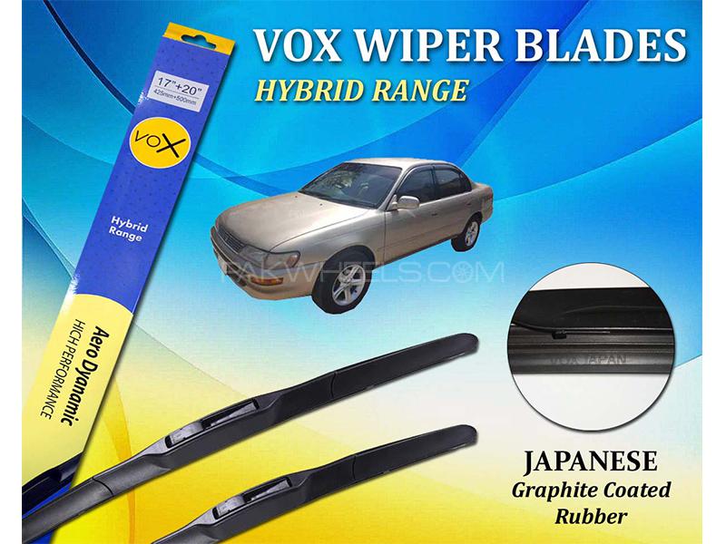 Toyota Corolla 1995-2001 VOX Japanese Rubber Hybrid Wiper Blades Image-1
