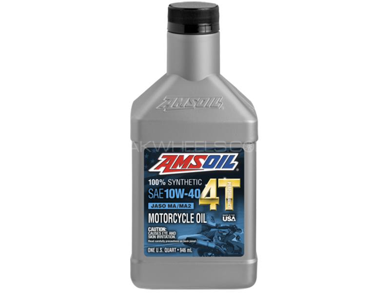 Amsoil 4T SAE 10W-40 MotorCycle Oil - 946ml Image-1