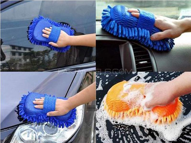 blue cleaning sponge