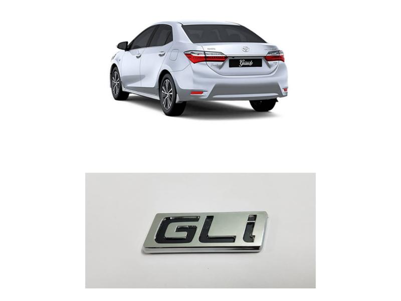 Toyota GLI Trunk Emblem Badge Chrome Image-1