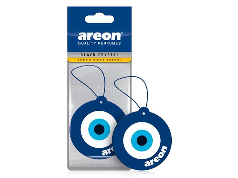 Areon Blue Eye Hanging Card AirFreshener - Black Crystal  Image-1