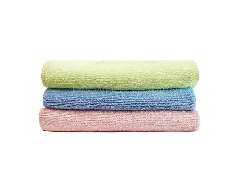 Microfiber Cleaning Towel 400GSM Pack Of 3 38x38  Image-1