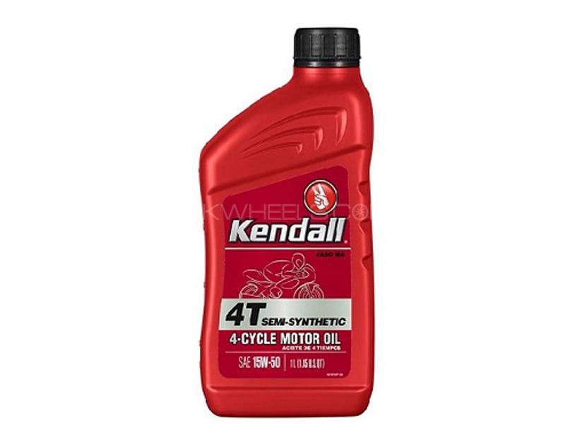 Kendall 4T 10w40 Semi Synthetic API SL Motorcycle Engine Oil 1L Image-1